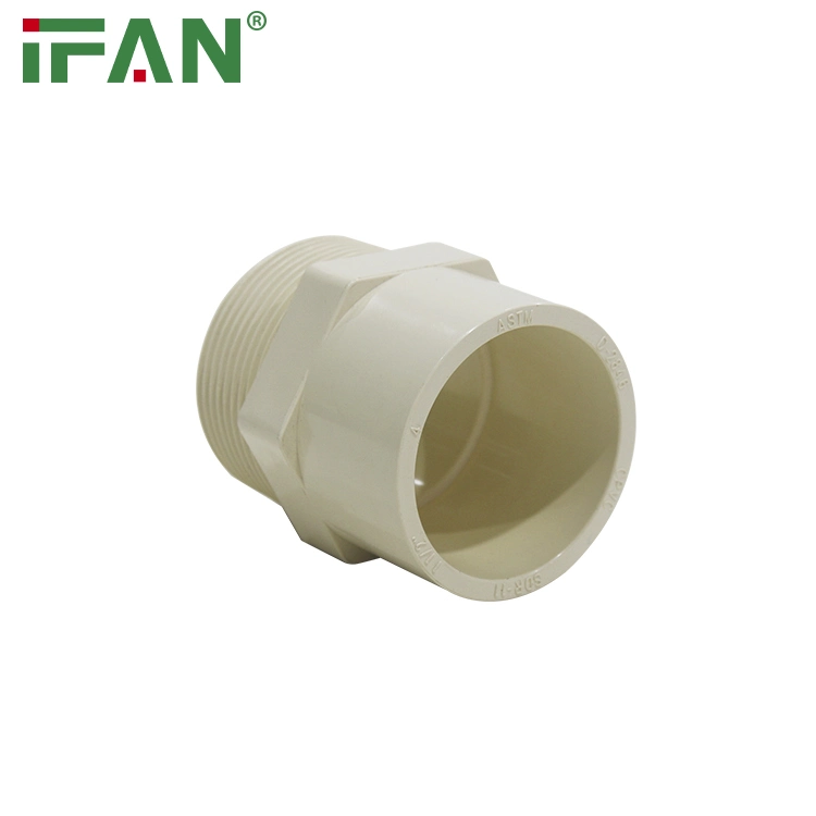 Ifan PVC/UPVC/CPVC Pipe Fittings Factory Price Sch40 Sch80 ASTM2846 Male Coulping for Water Supply