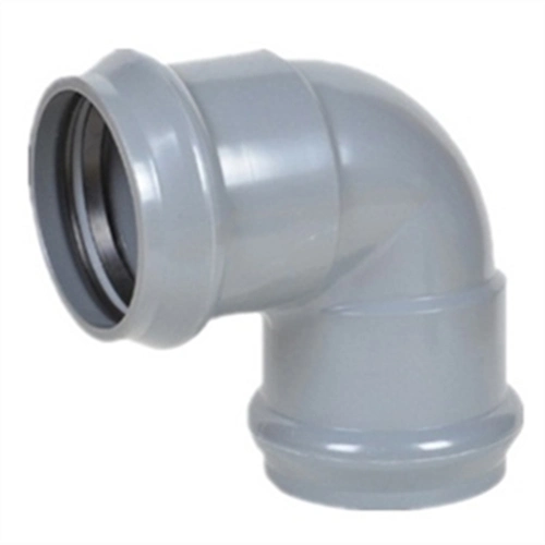 High Quality Plastic Pipe Fitting PVC Pipe Flange and Fittings UPVC Pressure Pipe Fittings DIN Standard for Water Supply Rubber Ring Joint 1.0MPa