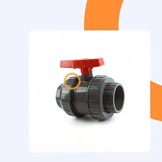 Produtos de encanamento de válvula personalizados CPVC/PVC/PP Válvula de esfera para abastecimento de água